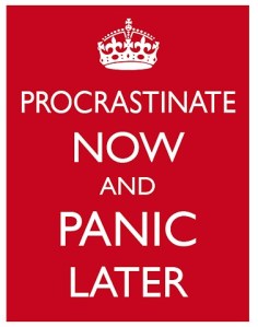 procrastinate